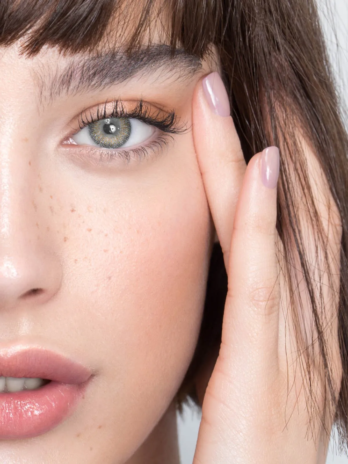 Eyemiol Lentes De Contacto De Color Gris Natural 0.00/6 Meses