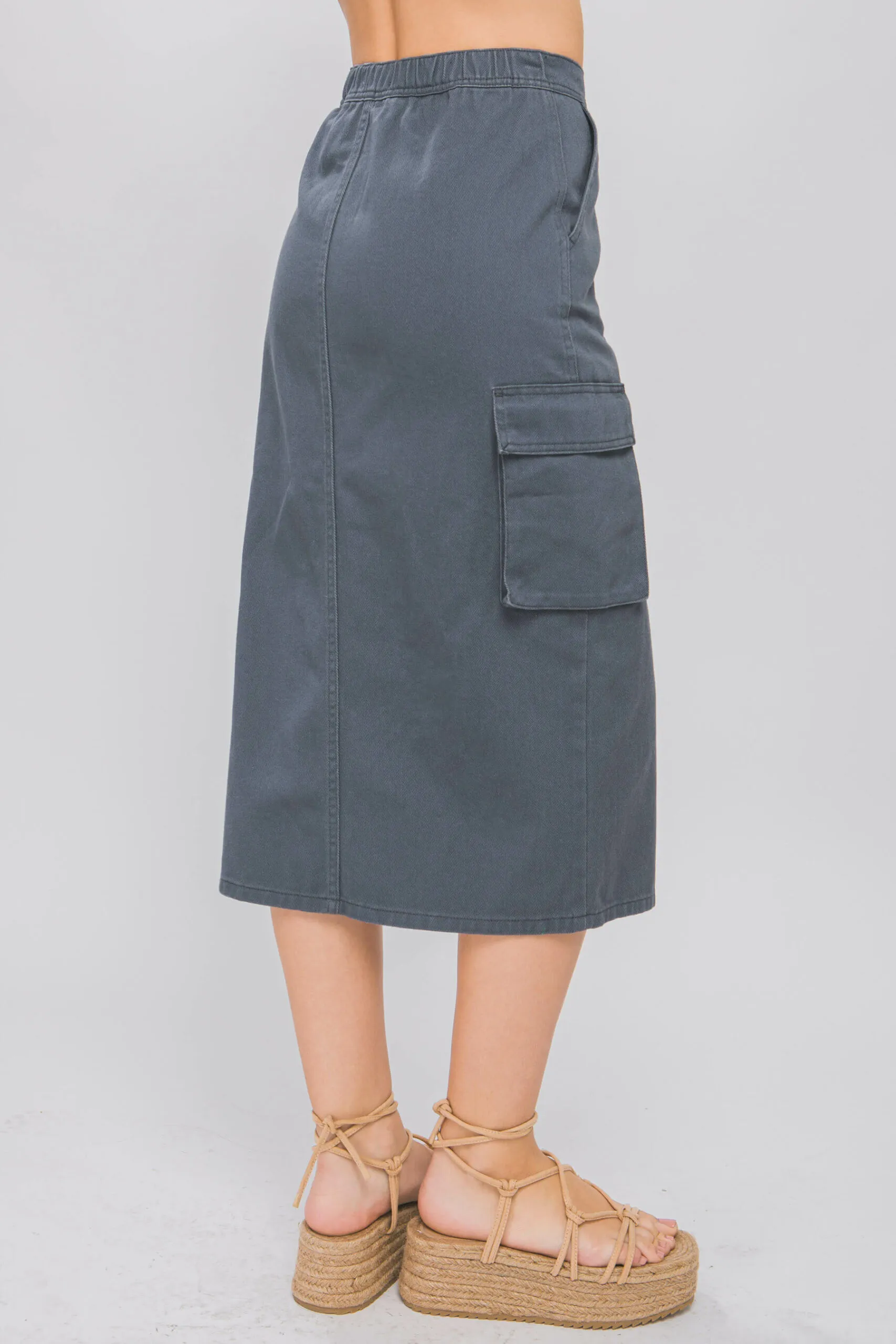 Falda cargo con cintura ajustable