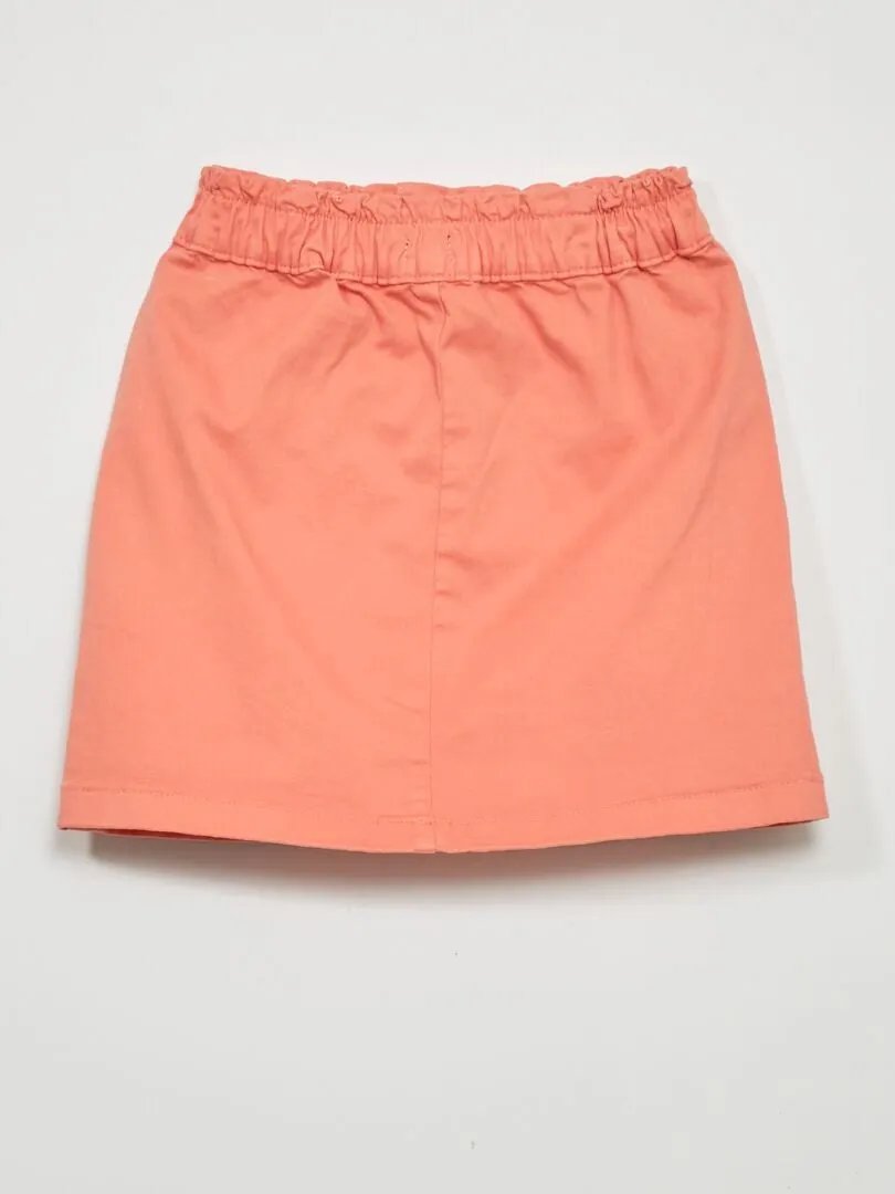 FALDA VAQUERA PAPERBAG  NARANJA