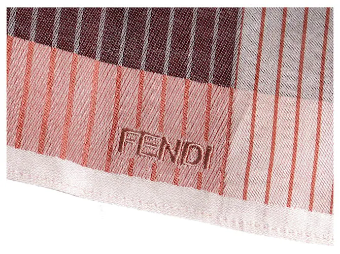 FENDI Bufandas T.  Algodón Castaño 