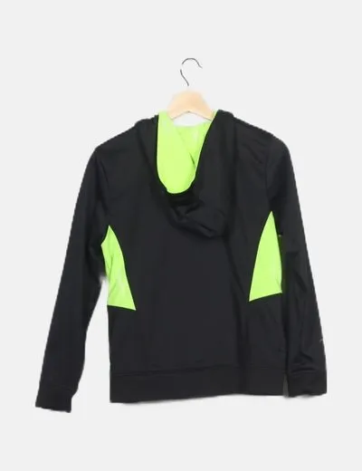 Fila Chaqueta negra estampada