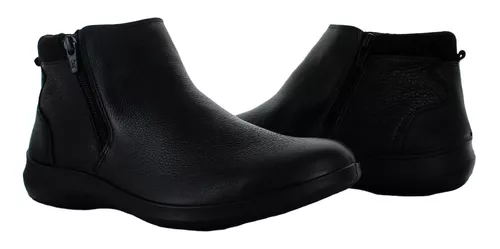 Flexi Botin Liso Cierre Piel Negro Mujer 82496
