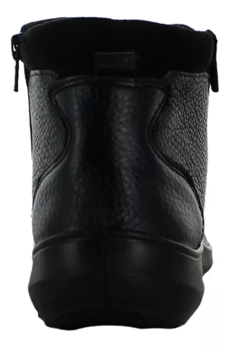 Flexi Botin Liso Cierre Piel Negro Mujer 82496