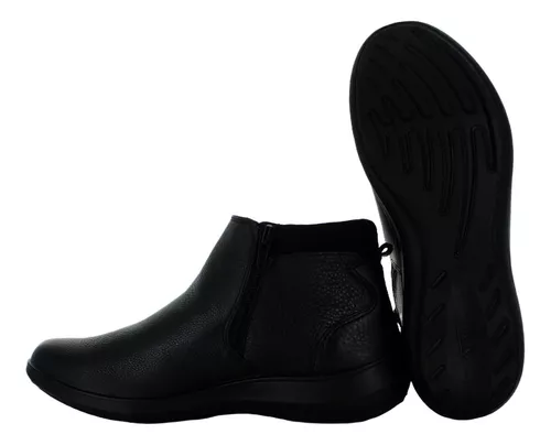 Flexi Botin Liso Cierre Piel Negro Mujer 82496