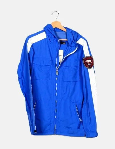 Gals & Guys Abrigo azul impermeable