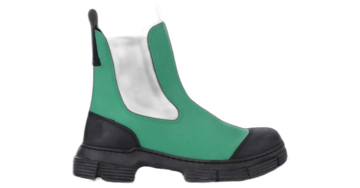 Ganni Botines Verde 