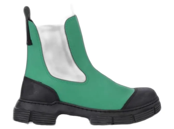 Ganni Botines Verde 