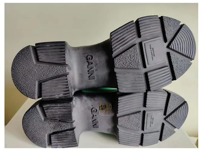 Ganni Botines Verde 