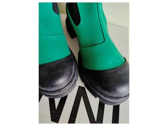 Ganni Botines Verde 