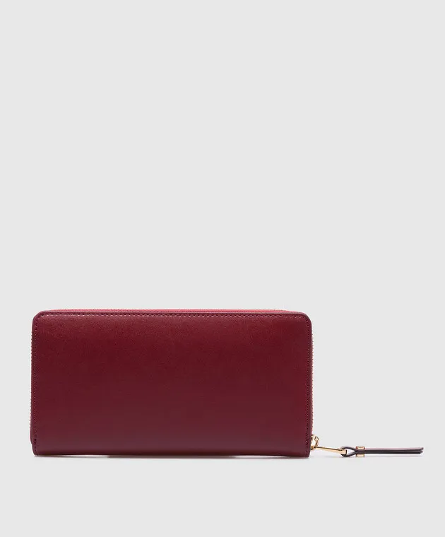 Gianni Chiarini Burgundy leather wallet with logo