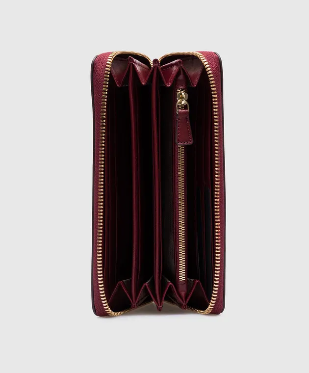 Gianni Chiarini Burgundy leather wallet with logo