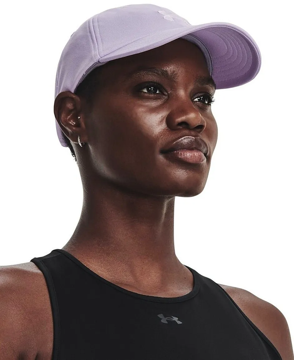 GORRA CON VISERA UNDER ARMOUR BLITZING ADJUSTABLE  NEBULA PURPLE/WHITE  WOMEN´S
