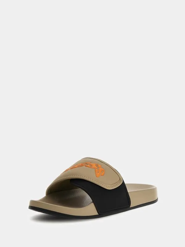 GUESS Tokyo Lettering Logo Sliders