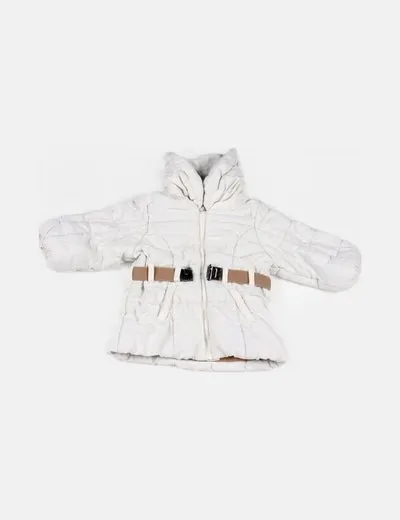 H&M Abrigo blanco acolchado