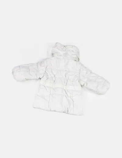 H&M Abrigo blanco acolchado