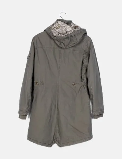 H&M Abrigo verde parka