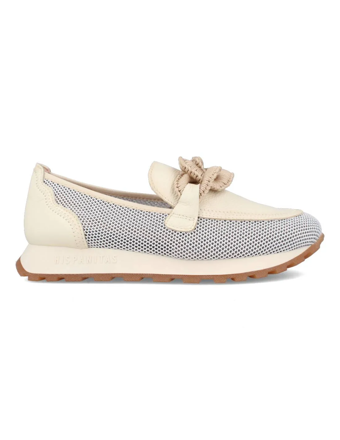 HISPANITAS  MOCASíN SPORT TROQUELADO CADENA MELBOURNE NATA