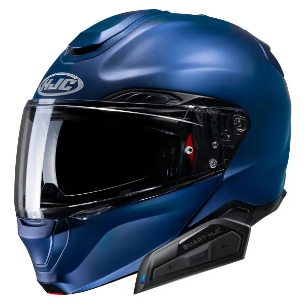 HJC RPHA91 Semi Flat Metallic Blue + Kit Bluetooth Smart 21B 