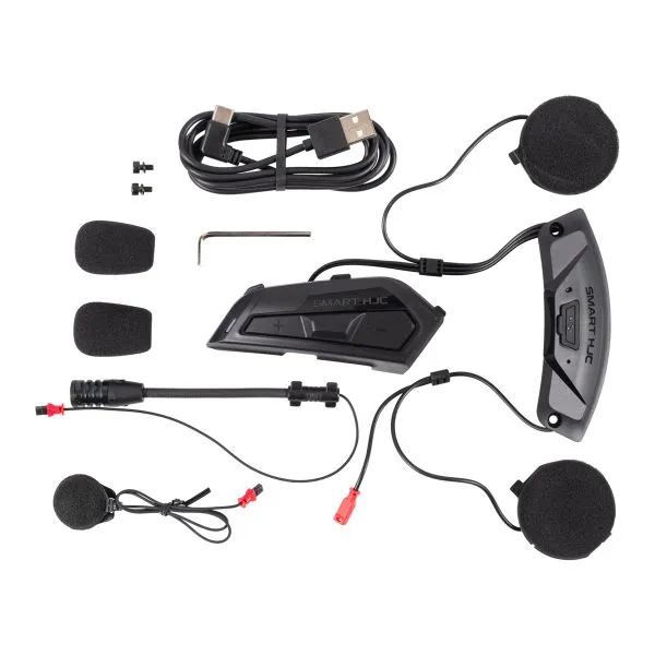 HJC RPHA91 Semi Flat Titanium + Kit Bluetooth Smart 21B 
