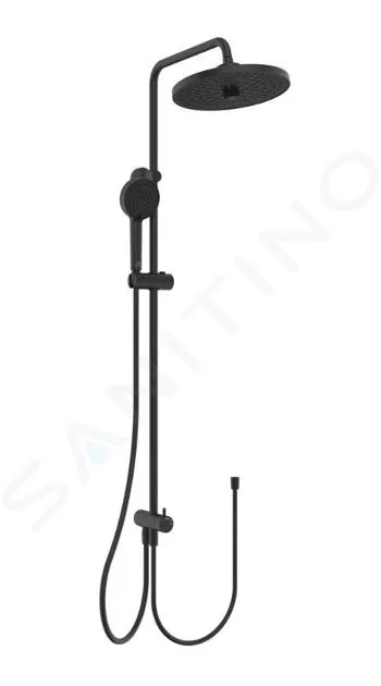 IDEAL STANDARD CERATHERM  CONJUNTO DE DUCHA SIN GRIFO, DIáMETRO 26 CM, 2 CHORROS, NEGRO SEDA BD747XG