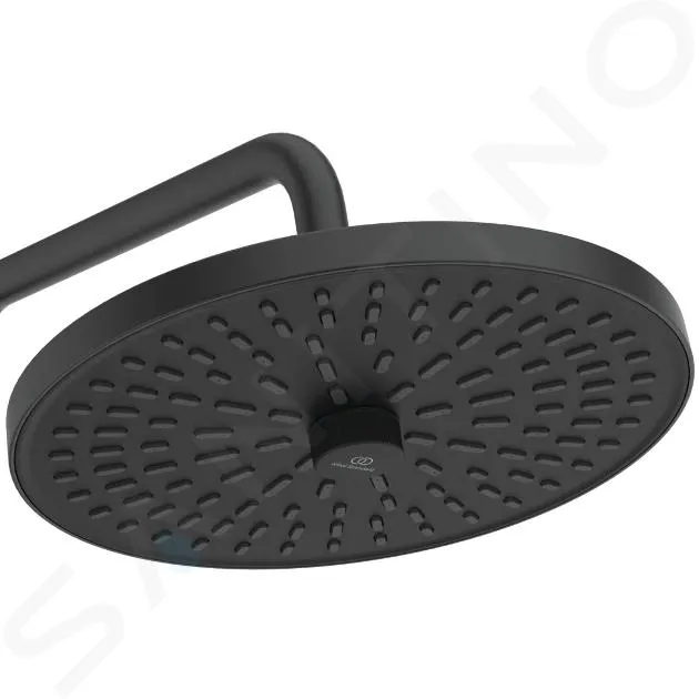 IDEAL STANDARD CERATHERM  CONJUNTO DE DUCHA SIN GRIFO, DIáMETRO 26 CM, 2 CHORROS, NEGRO SEDA BD747XG