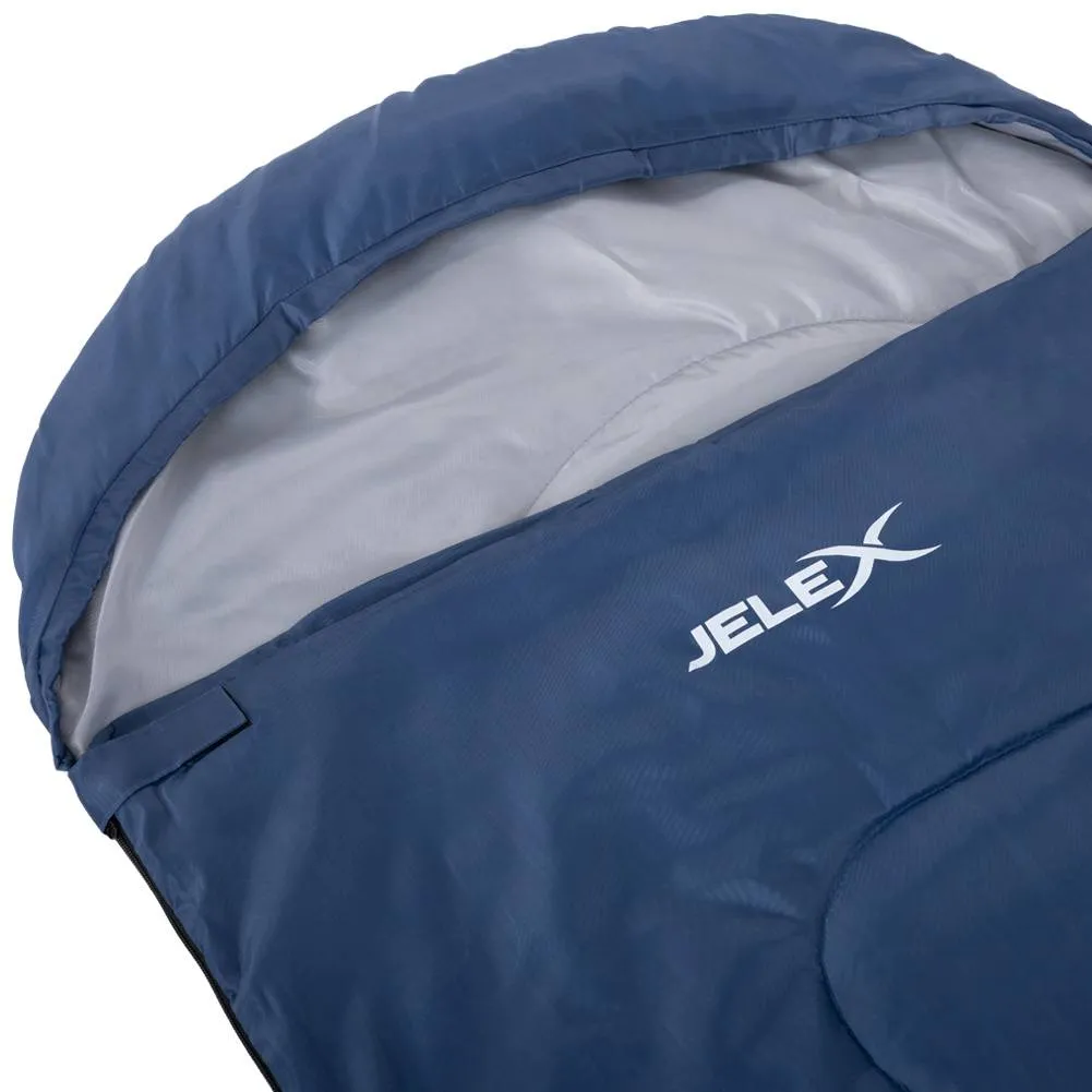 JELEX Outdoor Saco de dormir 220 x 75 cm 15 °C azul