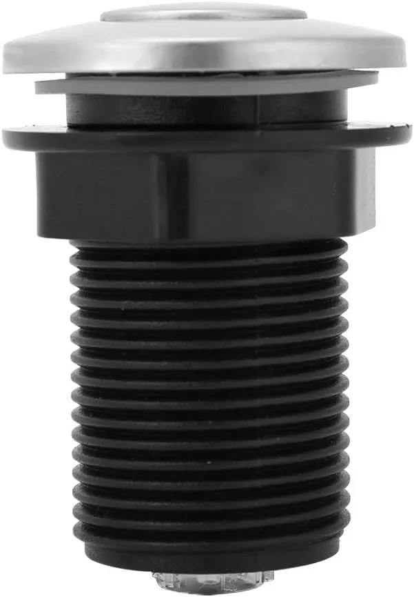 Jerliflyer Interruptor de Aire  Kit de Manguera Chatarra de Basura Interruptor de Aire de 32 mm Botón de autobloqueo automático 