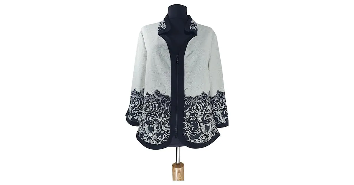 Joseph Ribkoff Chaquetas Negro Blanco 