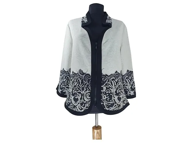 Joseph Ribkoff Chaquetas Negro Blanco 