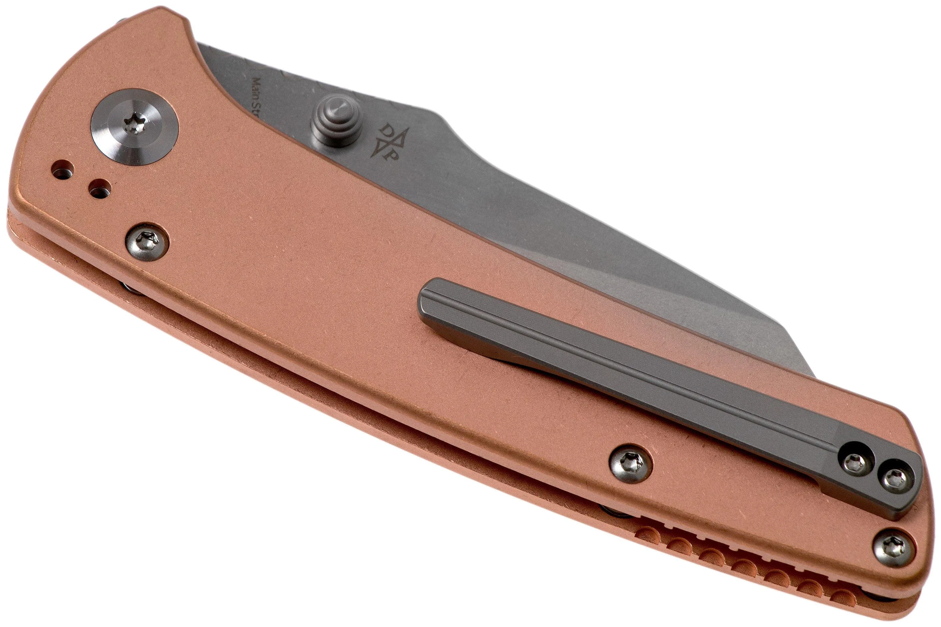 Kansept Main Street T1015B5 Copper navaja, Dirk Pinkerton design