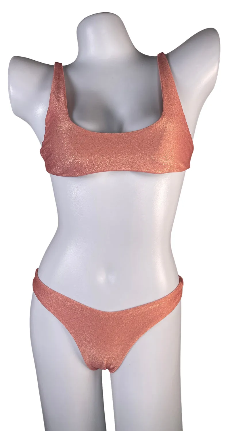 LA GARZETTA Scoop Crop Laguna Top / Midhigh Bottom Laguna