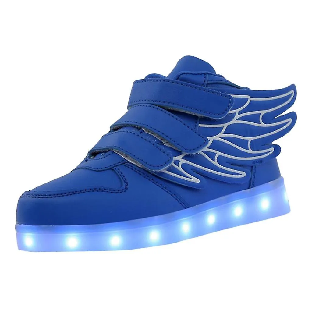 Led Zapatos Sneakers Intermitentes Para Niños Niños Niñas 36 Azul