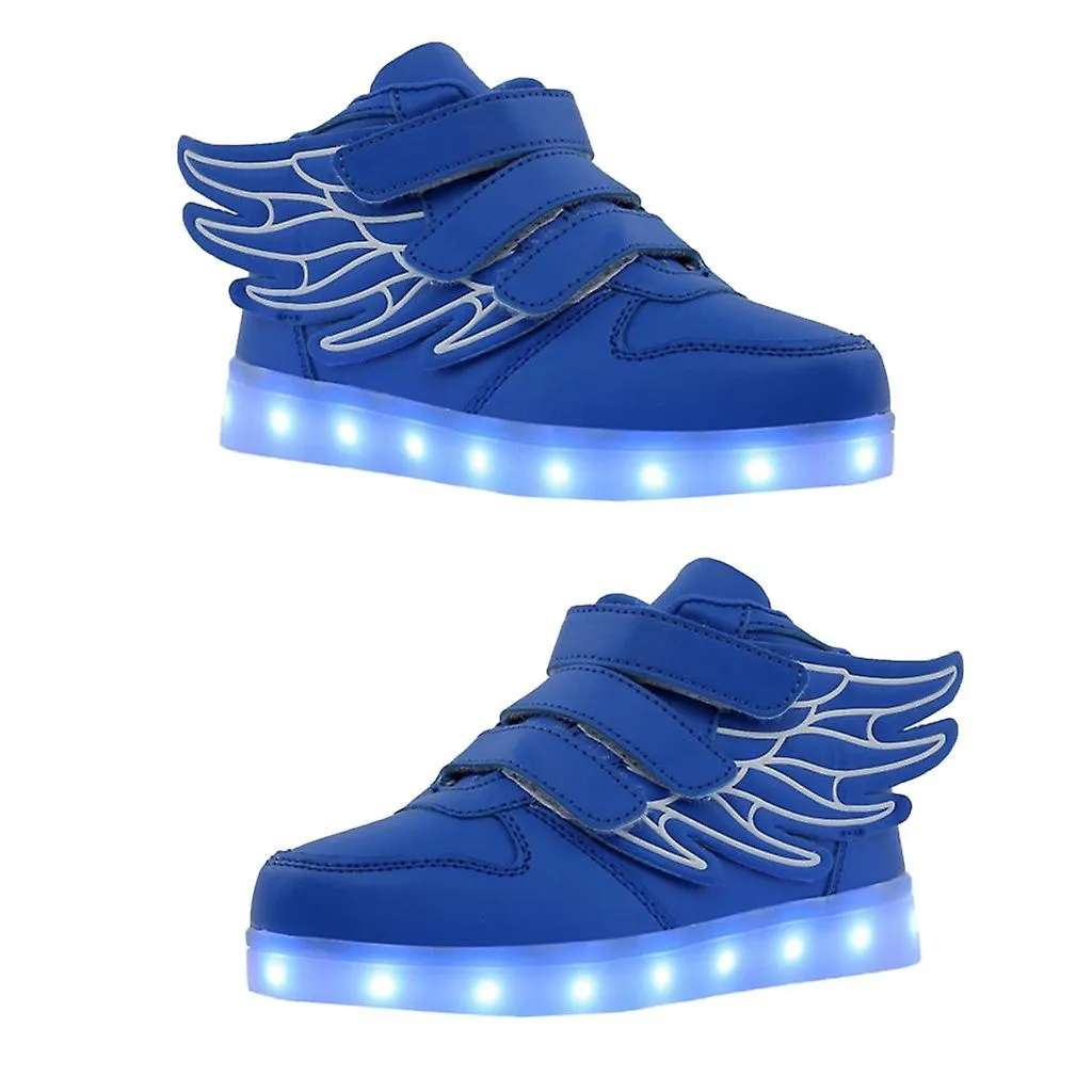 Led Zapatos Sneakers Intermitentes Para Niños Niños Niñas 36 Azul