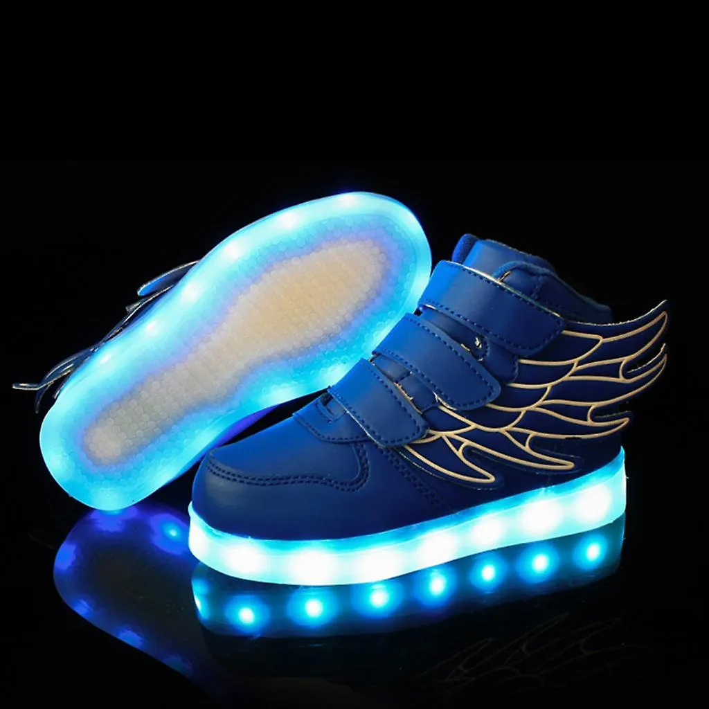 Led Zapatos Sneakers Intermitentes Para Niños Niños Niñas 36 Azul