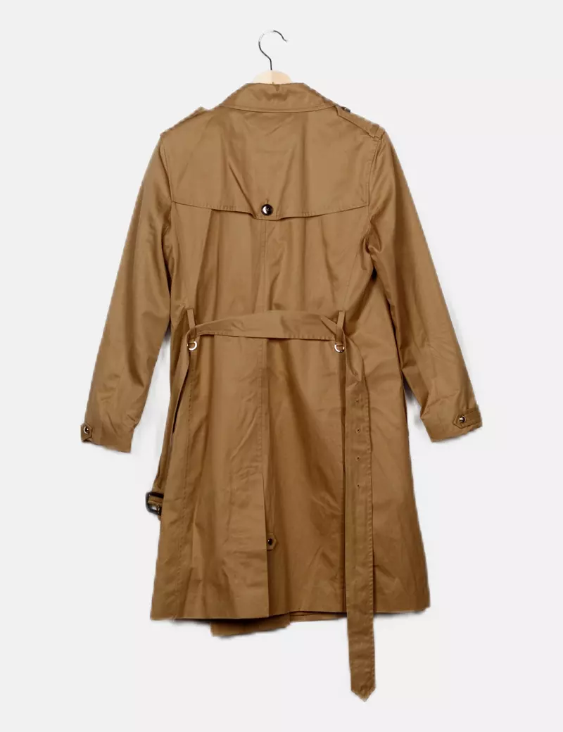 Massimo Dutti Trenca marrón casual