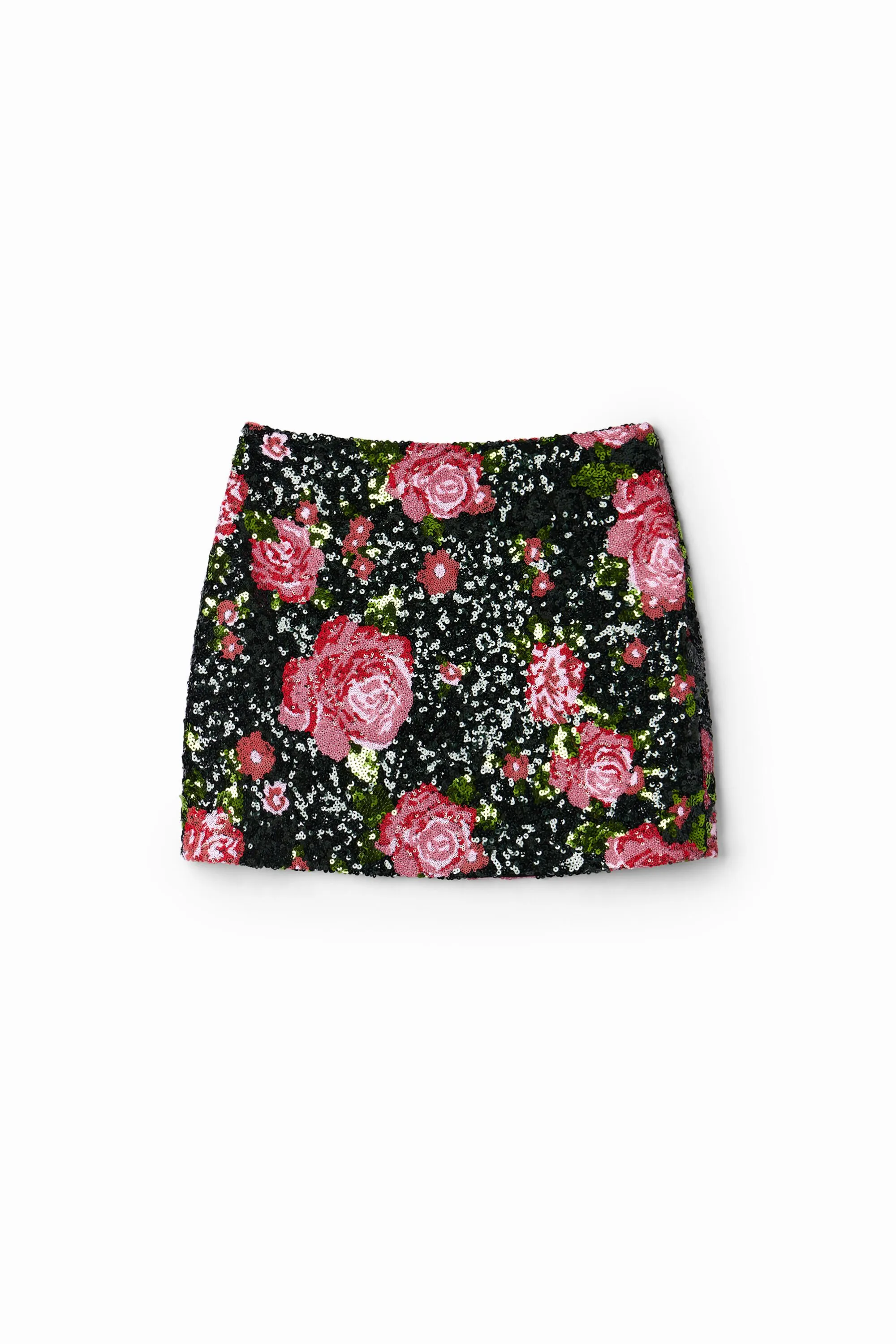 Minifalda rosas lentejuelas M. Christian Lacroix