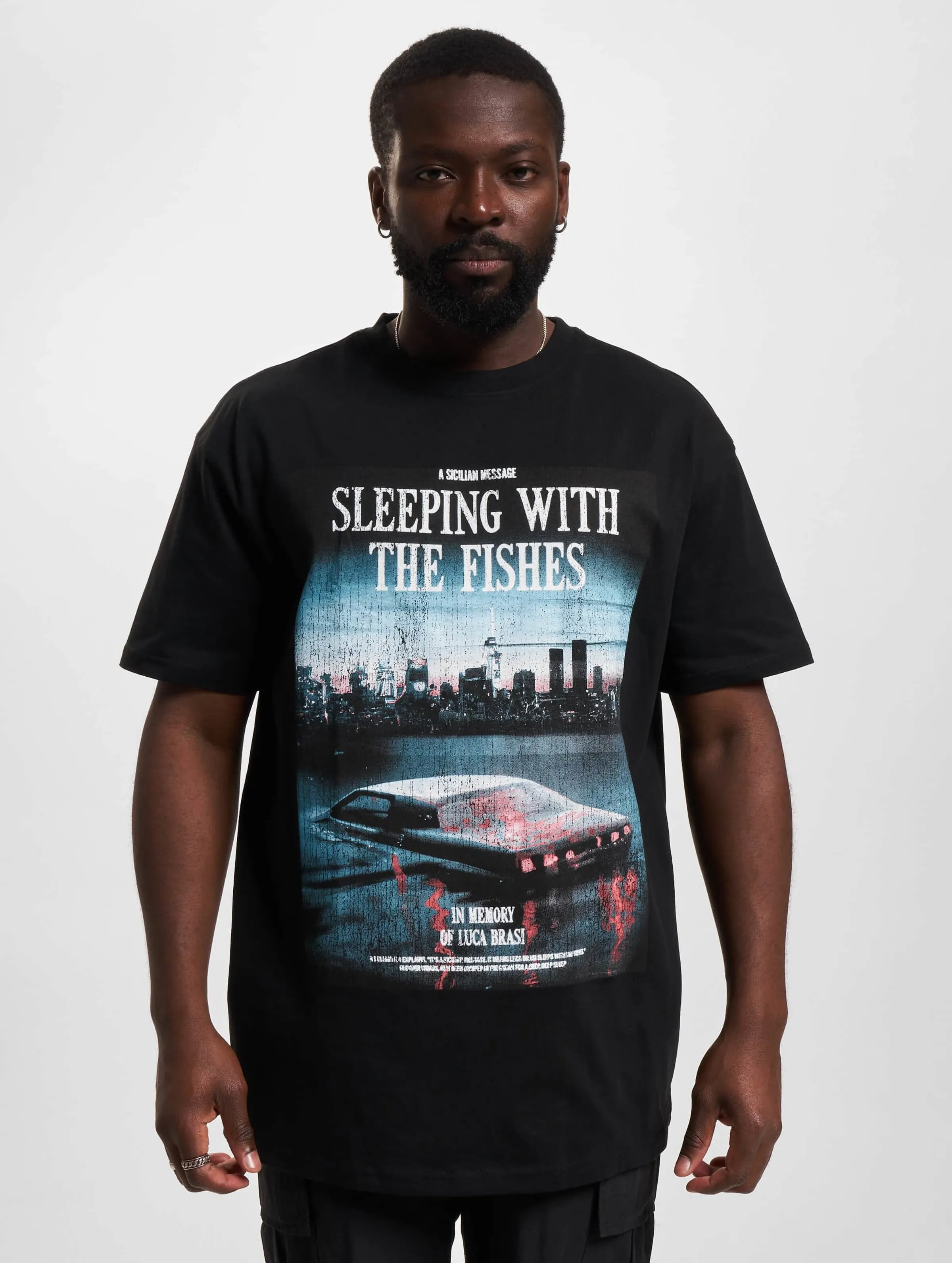 Mister Tee Upscale Sicilian Message Oversize Tee