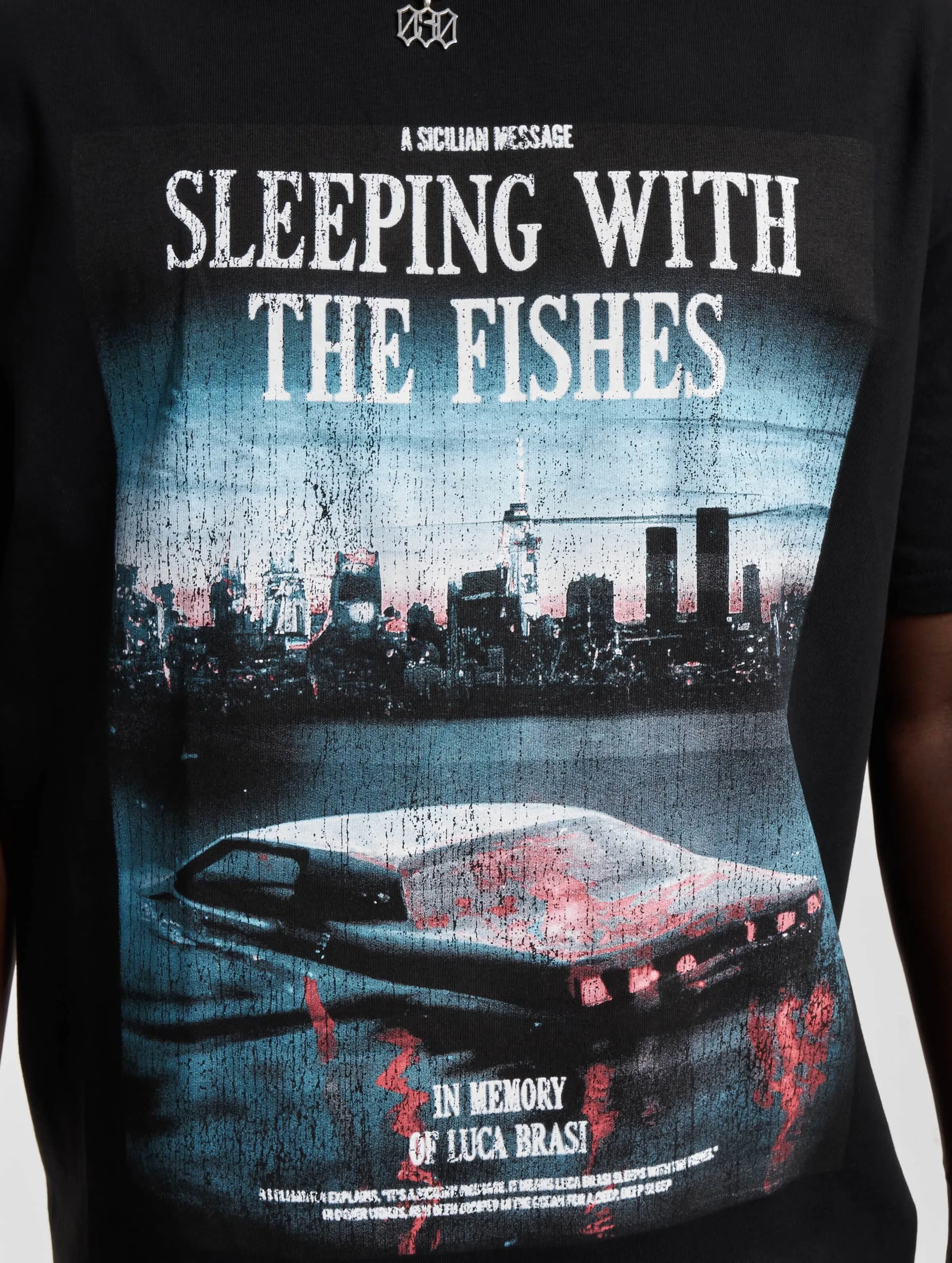 Mister Tee Upscale Sicilian Message Oversize Tee