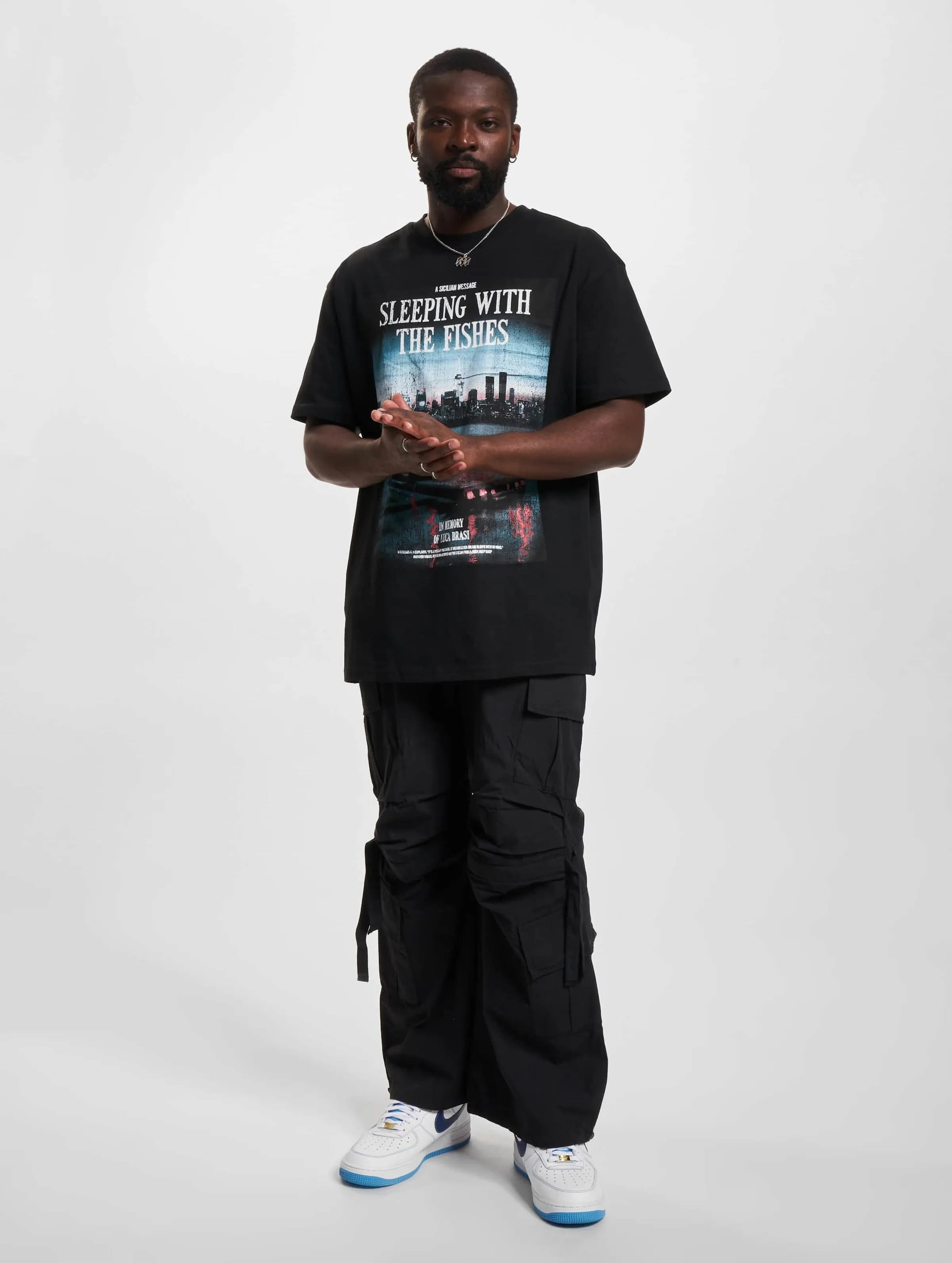 Mister Tee Upscale Sicilian Message Oversize Tee