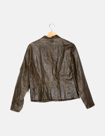 Mo. Chaqueta biker caqui