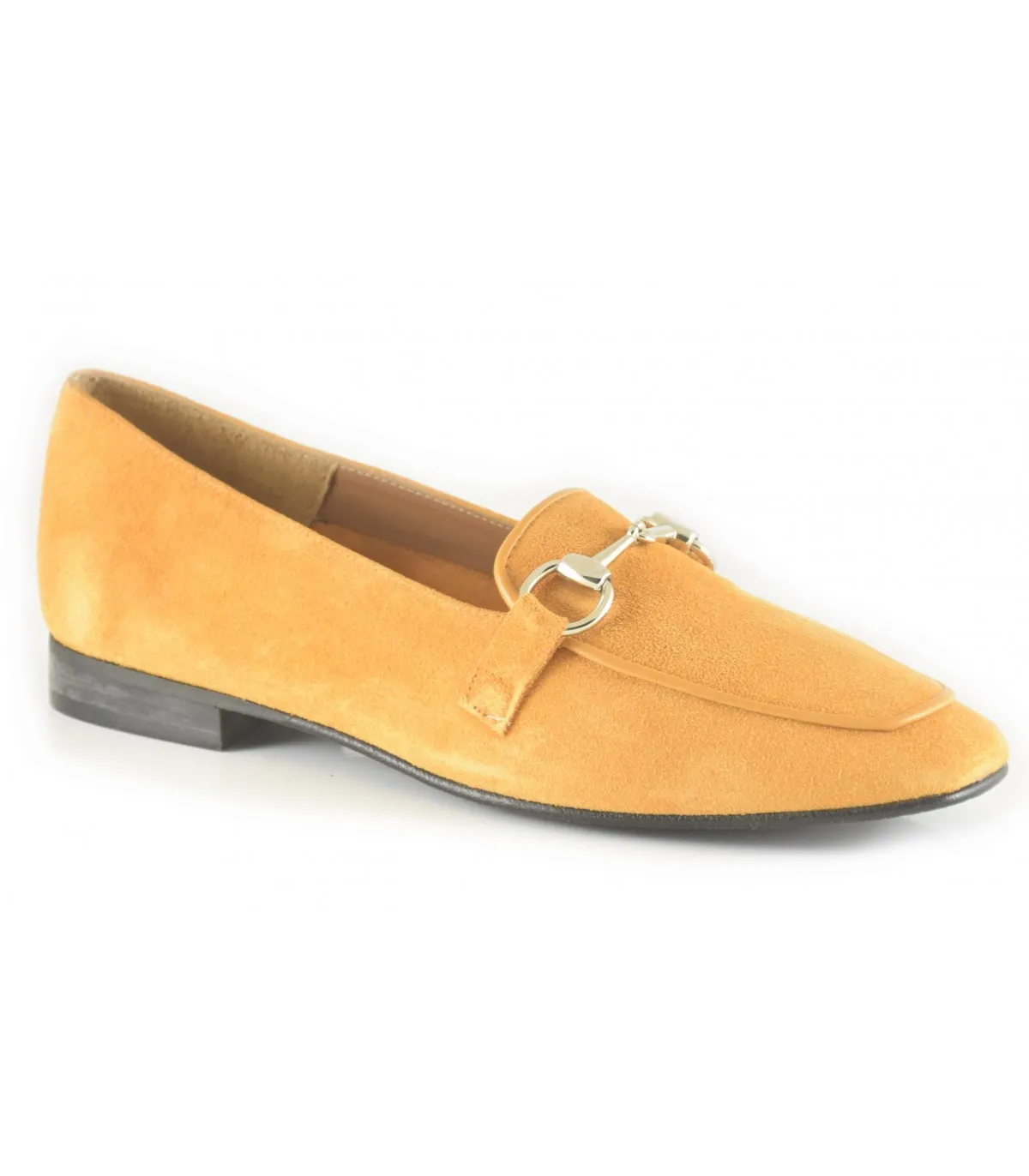 Mocasín de color ámbar para mujer