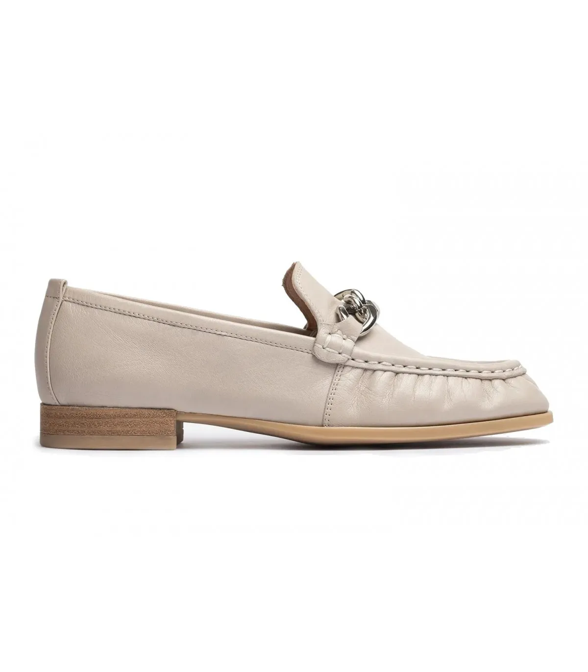 Mocasín wallabee en piel hielo para mujer
