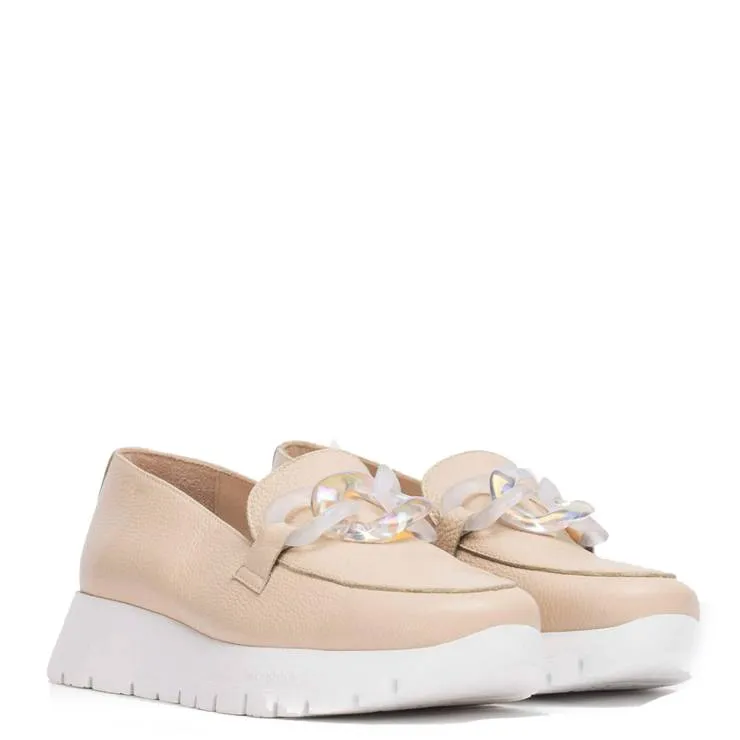 Mocasín Wonders Rose Beig