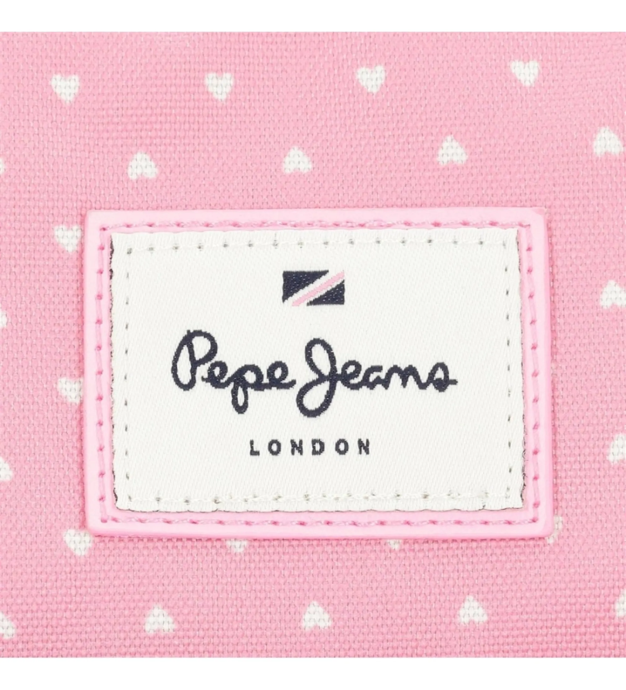 Mochila Pepe Jeans Noni denim doble compartimento azul, rosa
