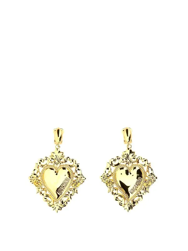 MOSCHINO PENDIENTES  DORADO