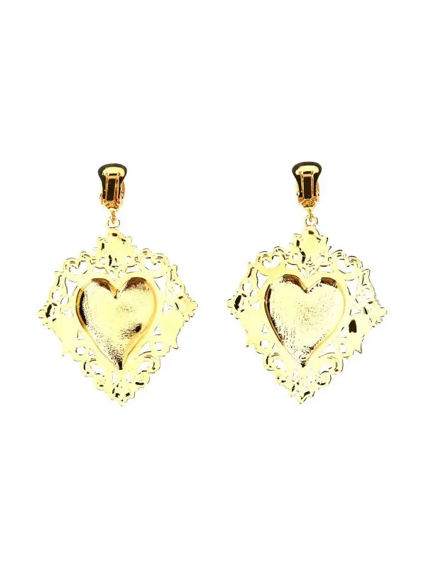 MOSCHINO PENDIENTES  DORADO
