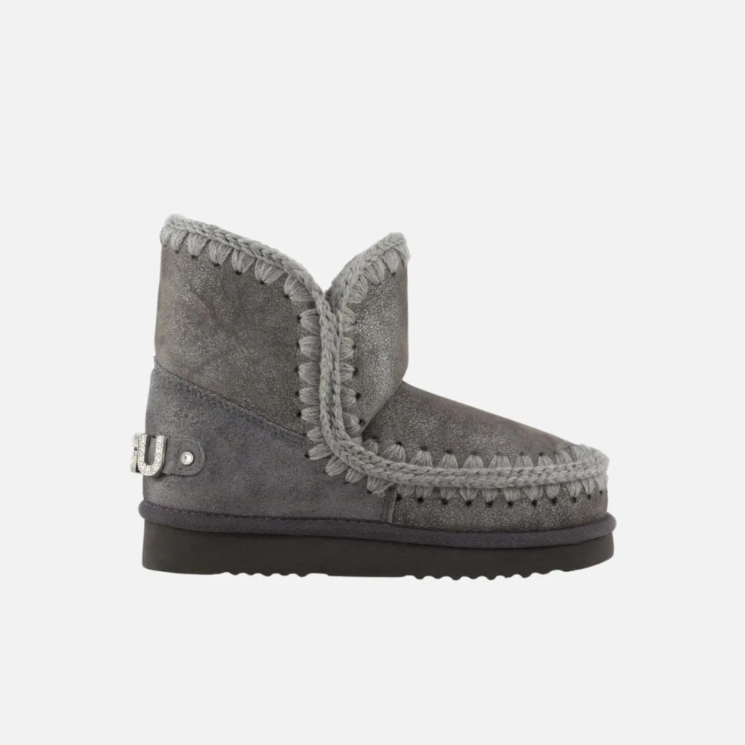 Mou Eskimo 18 With Rhinestones Logo Cracked Dust Iron