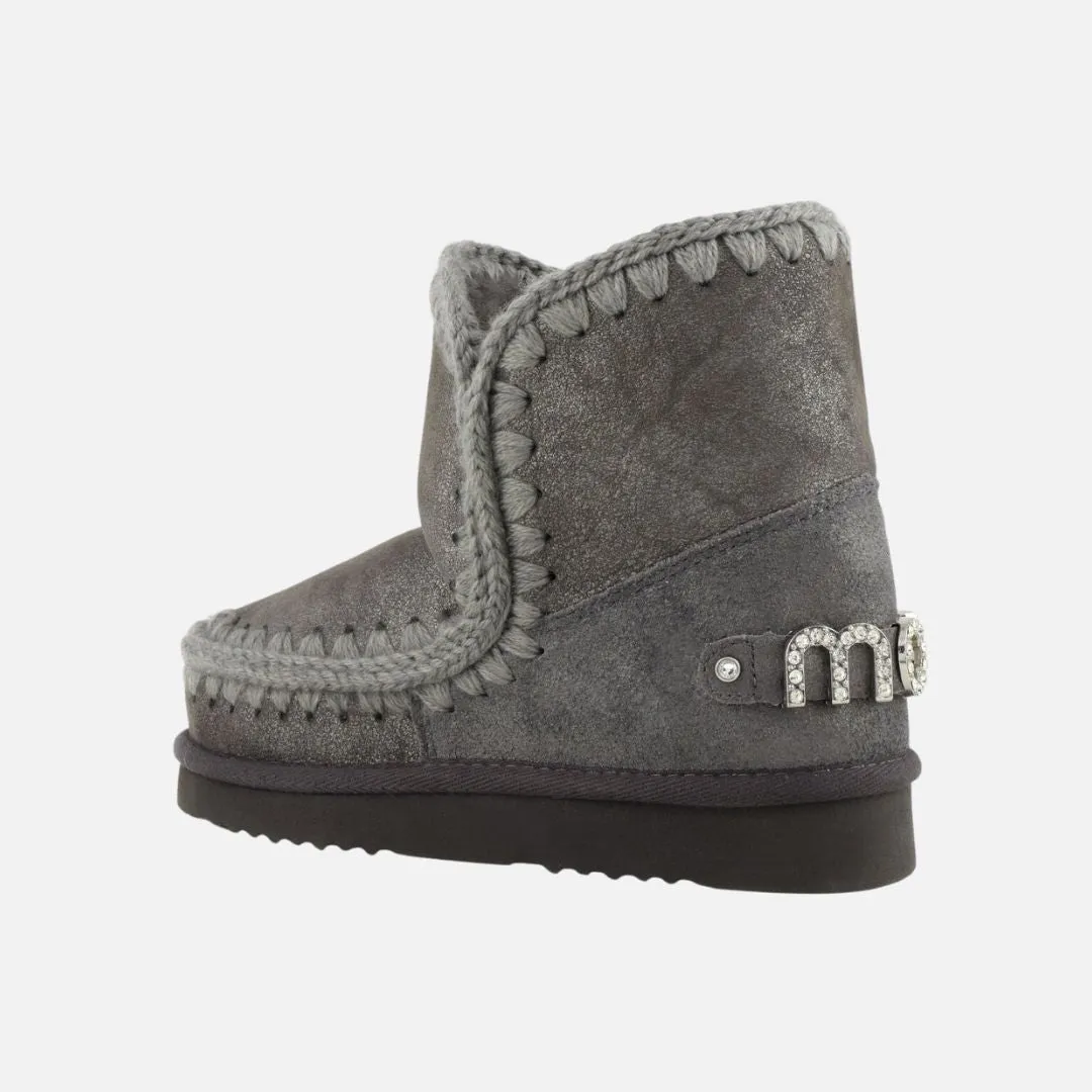 Mou Eskimo 18 With Rhinestones Logo Cracked Dust Iron
