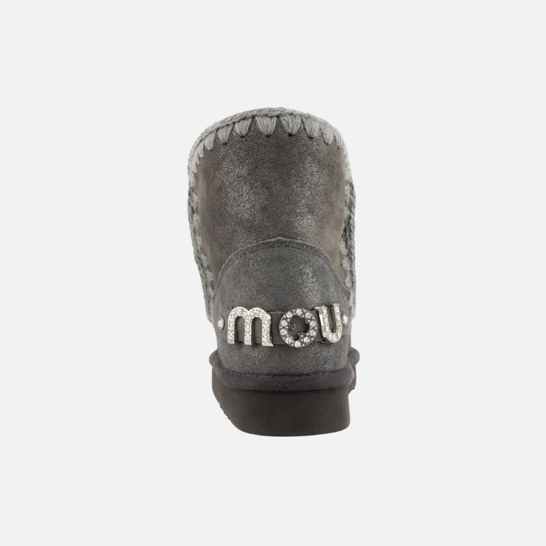 Mou Eskimo 18 With Rhinestones Logo Cracked Dust Iron