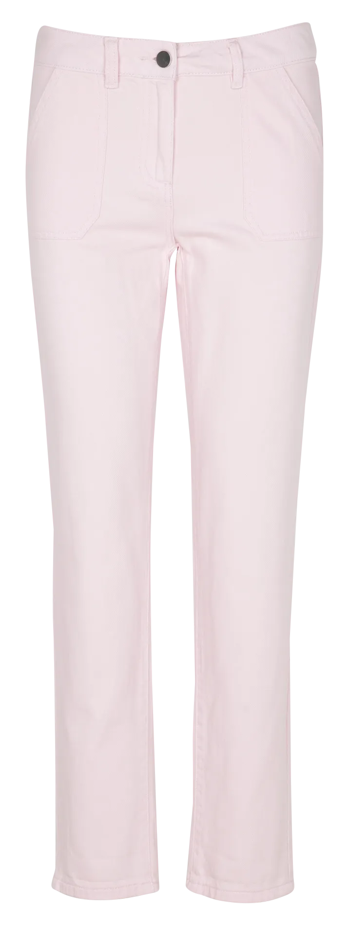 NALLA  PANTALóN SLIM DE ALGODóN ELáSTICO Y TALLE ALTO EN VIOLETA